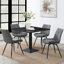 Ensemble de 2 chaises capitonnées pivotantes