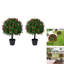 2 pièces Arbre de plantation simulé avec boule de carthame Arbre de plantation au sol Arbre simulé avec plante de plantation de carthame