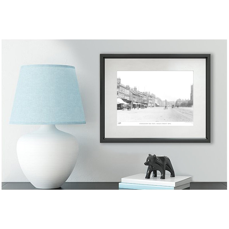 Stockton On Tees, High Street 1896 - Single Picture Frame Print, 40cm H x 50cm W x 2.3cm D