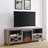 Industrial Farmhouse Metal Mesh Drop-Down X-Door 70" Fireplace TV Stand For 80" Tvs-117951011