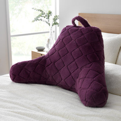 Cosy Diamond Faux Fur High Back Cuddle Cushion Back Rest
