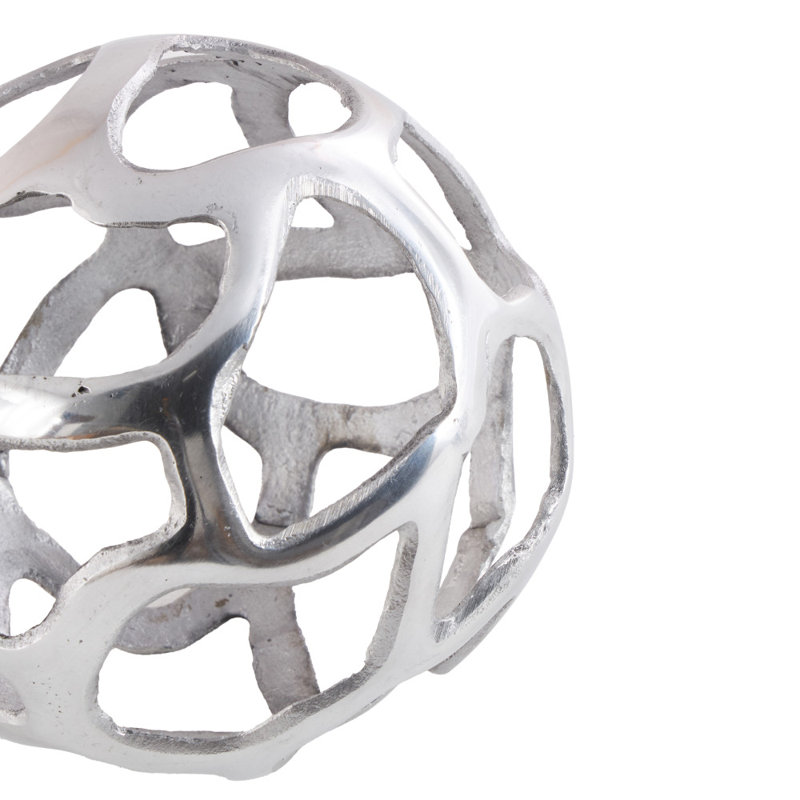 Kibler 3-Piece Metal Sculpture, Silver