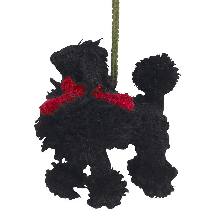 Arcadia Home Poodle Hand-Knit Ornament