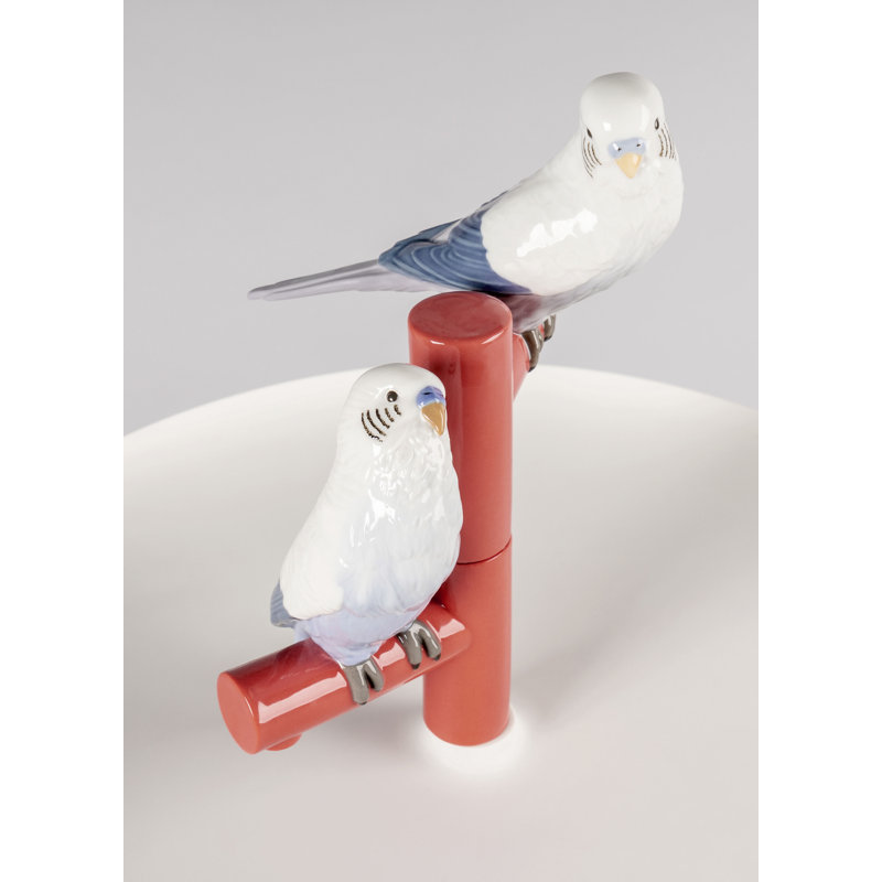 The Parrot Party Pedestal End Table