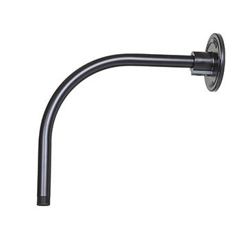 Aluminum Hanging Components Goose Neck Extension Rod, Aluminum Satin Black