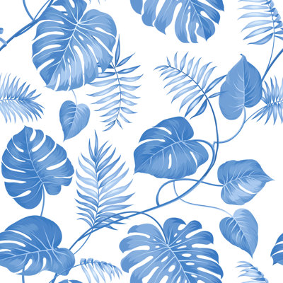 Topical Palm Leaves by Kotkoa - Wrapped Canvas Painting