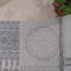 Tapis blanc géométrique en fibres synthétiques résistant aux taches et à la perte de poils 6 pi x 9 pi-129228236-129228237