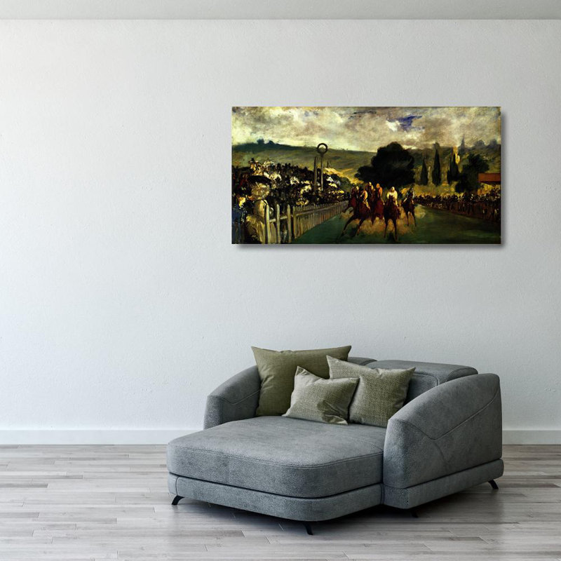 Races at Longchamp, 20'' H x 40'' W