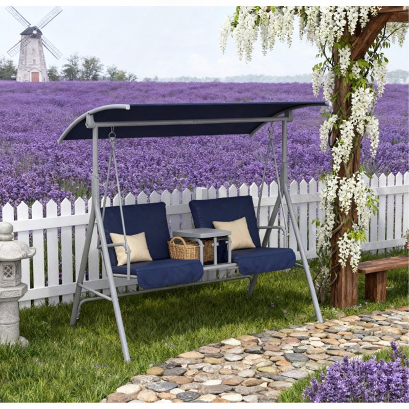 Balancelle, balancelle d'extérieur, pour jardin, bord de piscine, cour, Bleu très foncé