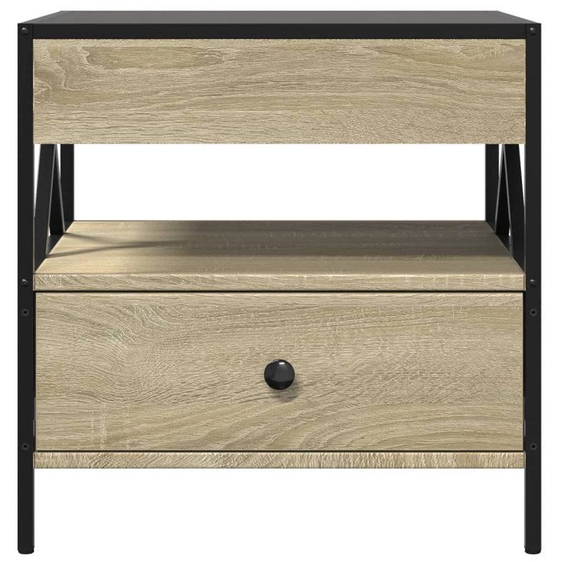 Cvitan Coffee Table with Storage, 51cm H x 50cm L x 50cm W, Sonoma Oak