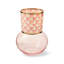 Rosy Check Glass Vase