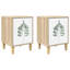 36cm W Engineered Wood Bedside Table