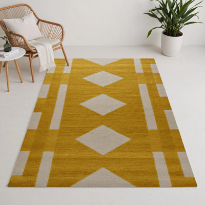 Tapis d'intérieur et d'extérieur à carreaux brun