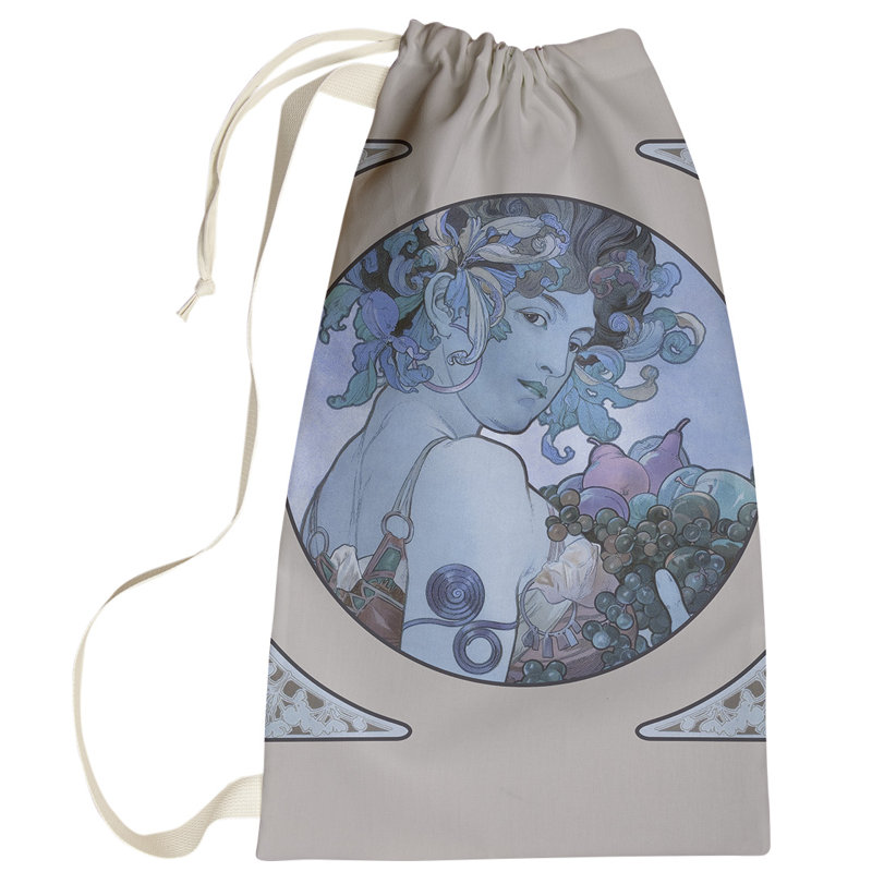 Sac à linge Magdaleno, Petit (H 64 po x l 20 po x P 1,5 po), Bleu