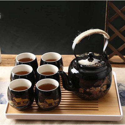 Rosalind Wheeler Calob 19oz. Teapot Set