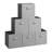 Latitude Run 6 Pack Fabric Storage Cube-891108186-891108185
