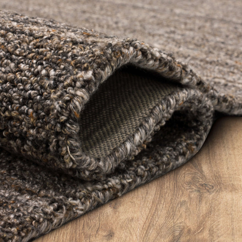 Tapis gris touffeté à la main Katie-Grace, Rectangle 4 pi x 6 pi