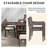 7-Pieces Acacia Soild Wood Outdoor Dining Set with Soft Thinker Cushions-1831339267
