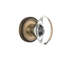 Classic Rosette with Oval Clear Crystal Door Knob-1183194845-1183194837