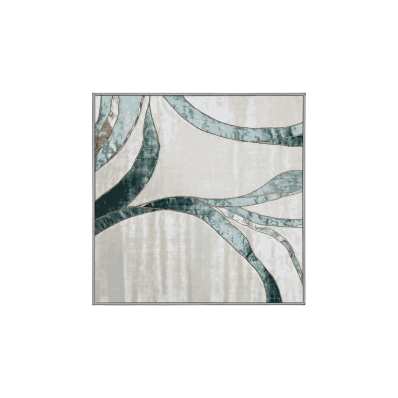 Machine Washable Brown Area Rug, Square 7'