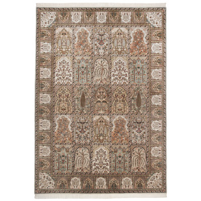 Haque Hand-Knotted Wool Brown Rug