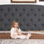 Upholstered Wingback Platform Bed, Bed Frame with Nailhead Trimmed Wingback and Button-Tufted-114285950-114374765