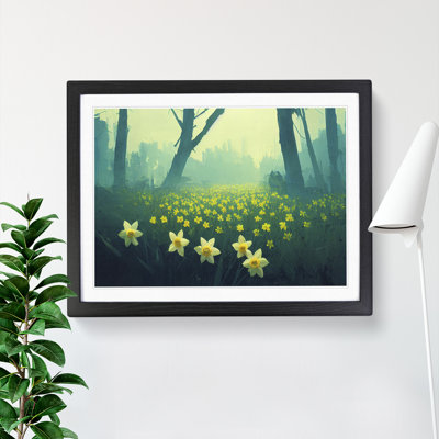 Daffodil Flower Field - Framed Print