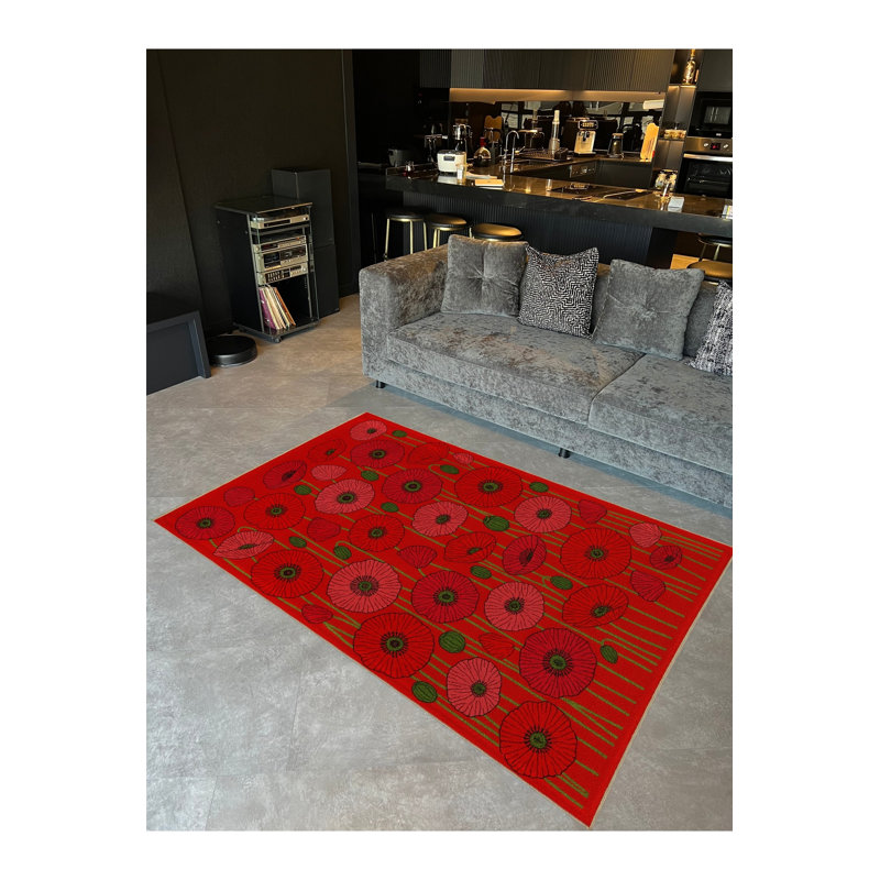 Tapis tissé à la main Mosso, 3'3" x 4'11"