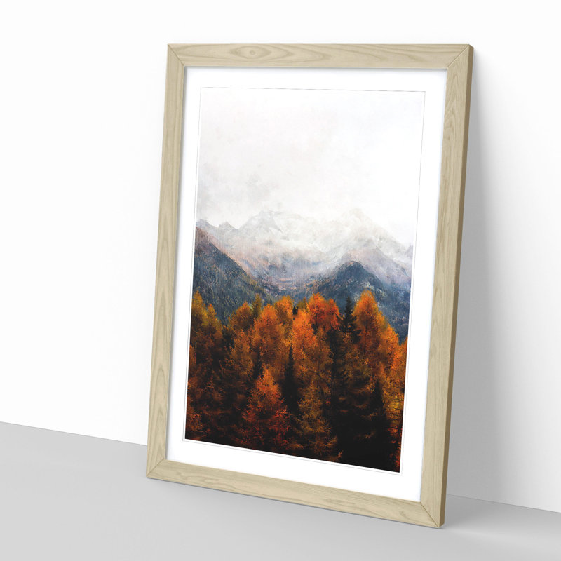 The Alps in Italy - Framed Print, Oak Framed, 87cm H x 62cm W x 2cm D