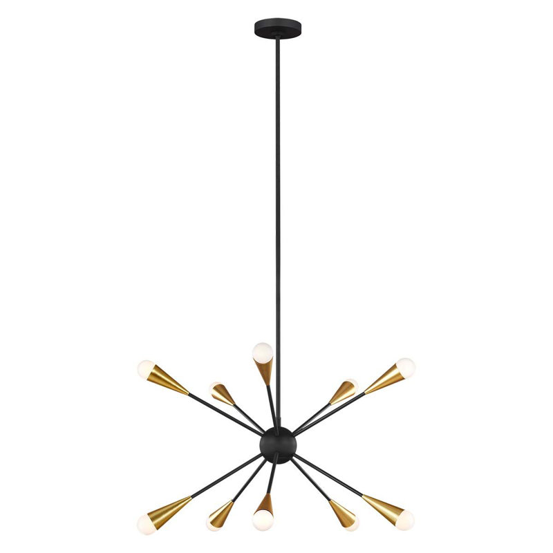 Darion 10 - Light Sputnik Chandelier, Midnight Black