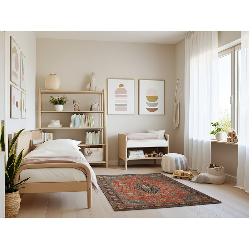 Cassand Oriental Indoor Rug, Rectangle 4' x 6'