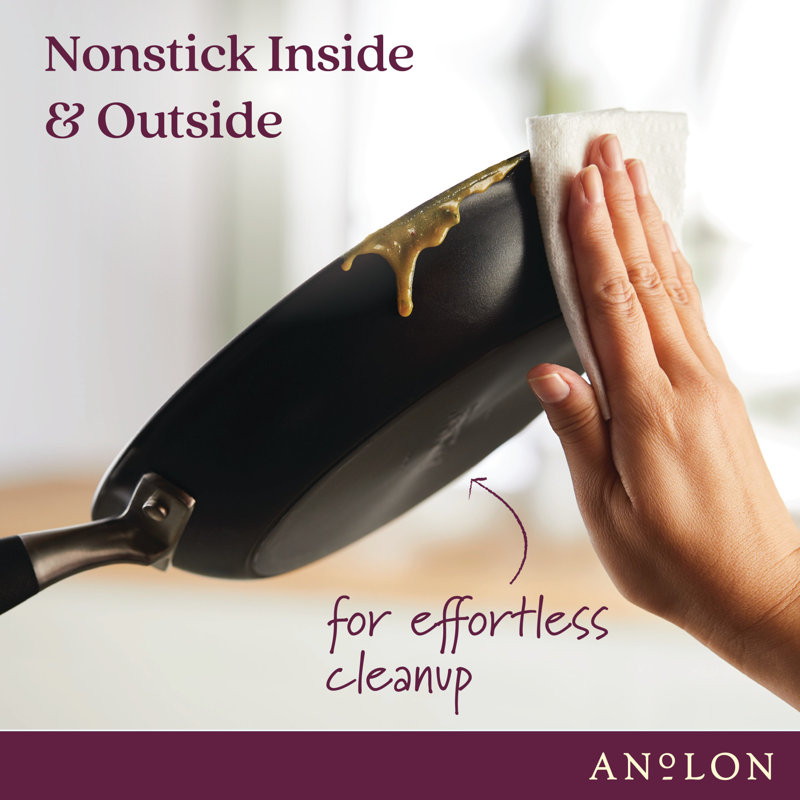 Anolon Advanced Home Hard Anodized Nonstick Stockpot With Lid, 10 Quart, Onyx