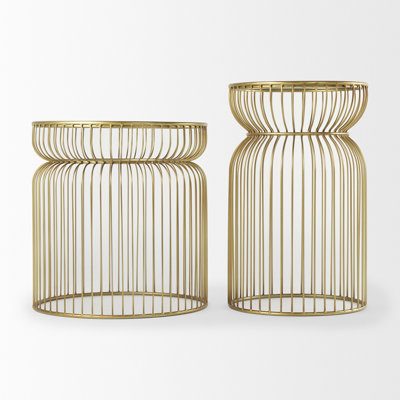 Tables gigognes en verre