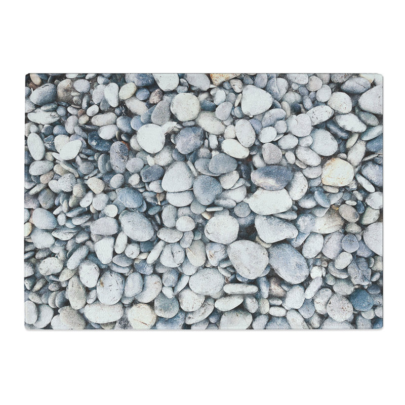 Tempered Glass Pebbles Chopping Board, 28.5 cm x 39 cm