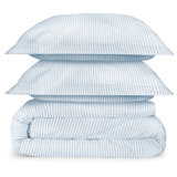 Stripes Dusty Blue King Duvet Set 200TC