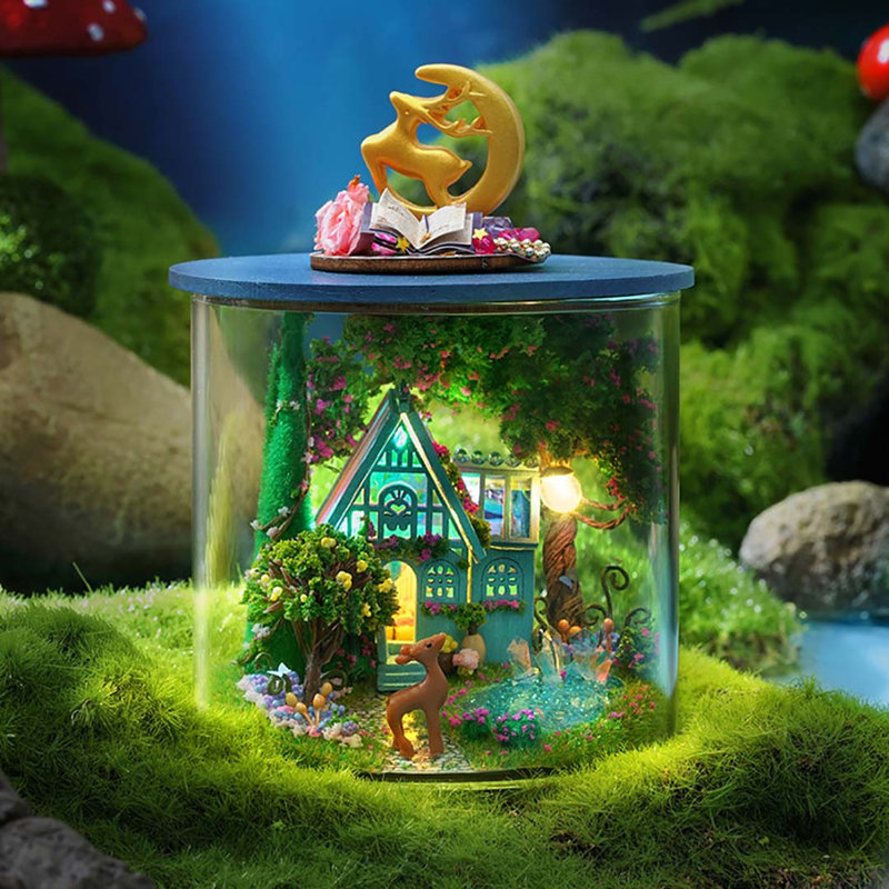 Wizardi Miniature Roombox Kit - Fantasy Wonderland Dollhouse Kit