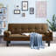 Lit de jour rembourré Aneth, causeuse, canapé-lit, canapé-lit Aneth-185209953