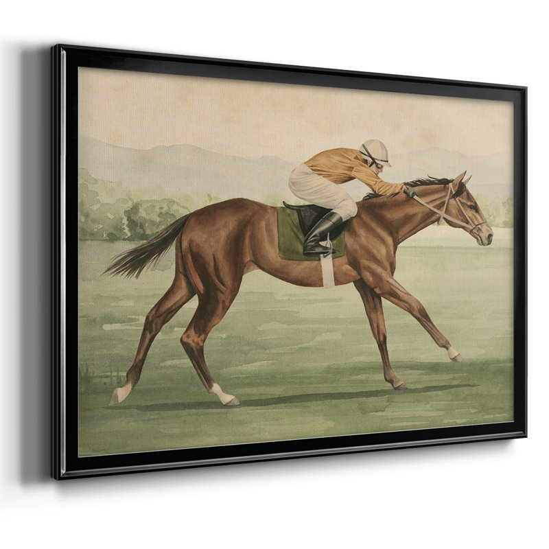 Équitation rétro II, Noir, H 18 po x l 26 po x P 1,5 po