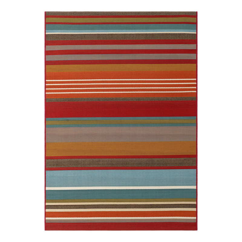 Kinetic Hower Indoor/Outdoor Area Rug, Rectangle 4'1" x 6'1"