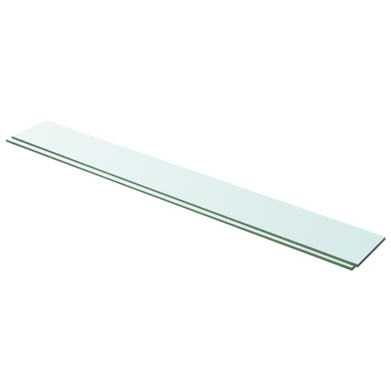 Zaynab 2 Piece Glass Floating Shelf, 0.8cm H x 100cm W x 12cm D