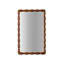 Miroir de 36,02 po Mid-Century Modern Swirl