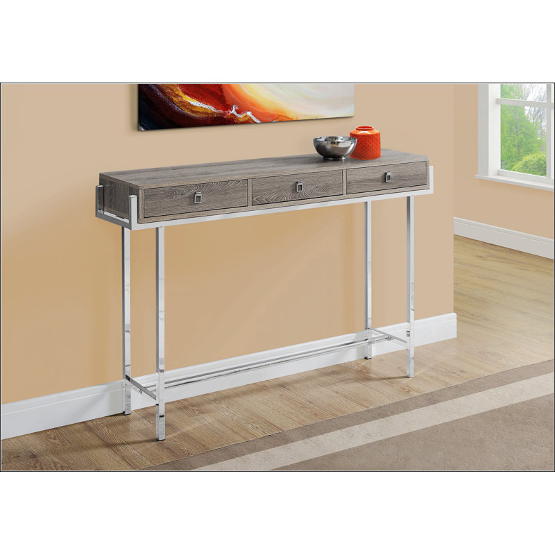 Charmante table d'appoint au design gracieux pour des espaces élégants, Taupe