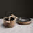 CAROTE 9-Piece Brown Pots And Pans Set Non Stick, Induction Cookware Set, Nonstick Kitchen Cooking Set
