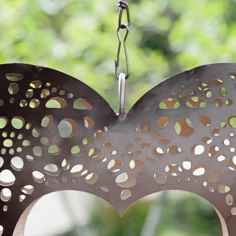 Metal Wall Tealight Holder, Black/Silver