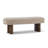 Karsen Mid-Century Modern Upholstered Dining Bench with Wooden Legs-1018765909-1017095334