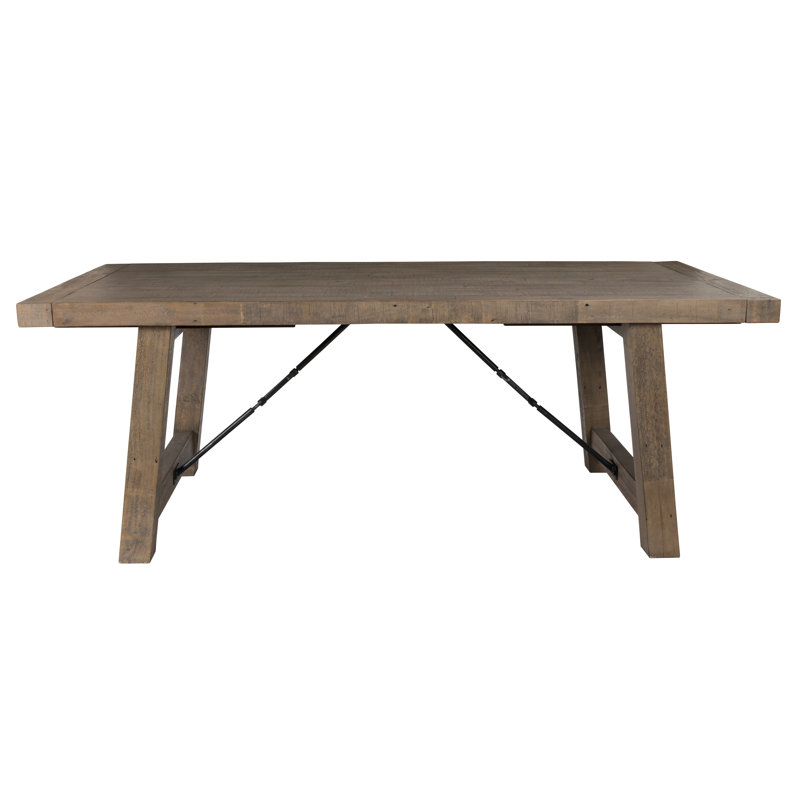 Tuscany 8 Piece Solid Wood Dining Set, Distressed Brown