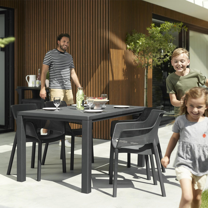  Metalix Keter Elisa Dining Chair - Graphite