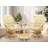 Upholstered Swivel Accent Chair-778540623-765440405