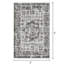 Tapis oriental gris en polypropylène tissé à la main Ragheb-1176039280