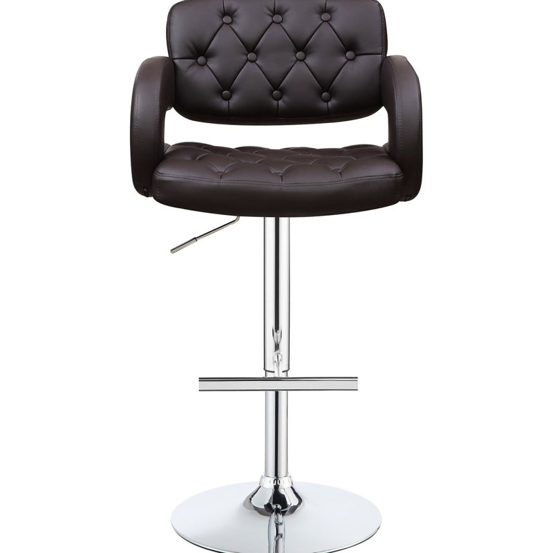 Tabouret de bar brun avec accoudoirs - Base pour une option de siège élégante Modulaire réglable dans un cadre polyvalent